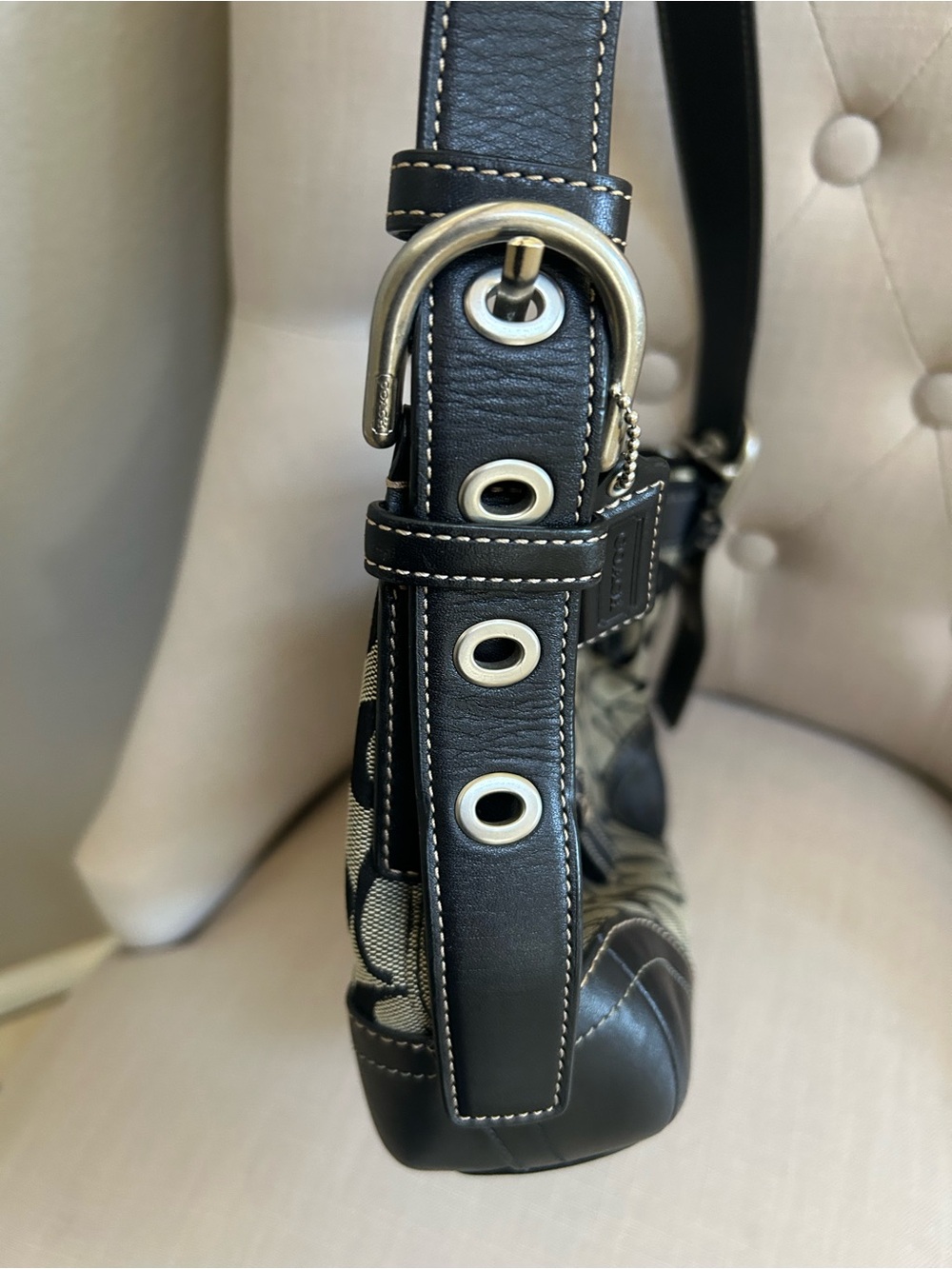 Coach Canvas Crossbody Bag in Black and gray - Picture 4 of 13